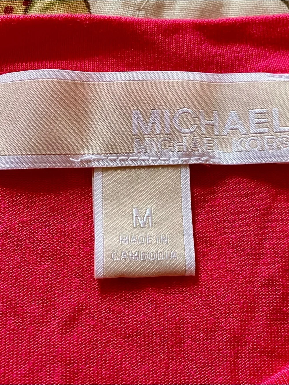 Michael Kors Hot Pink Layered Sleeveless Tank